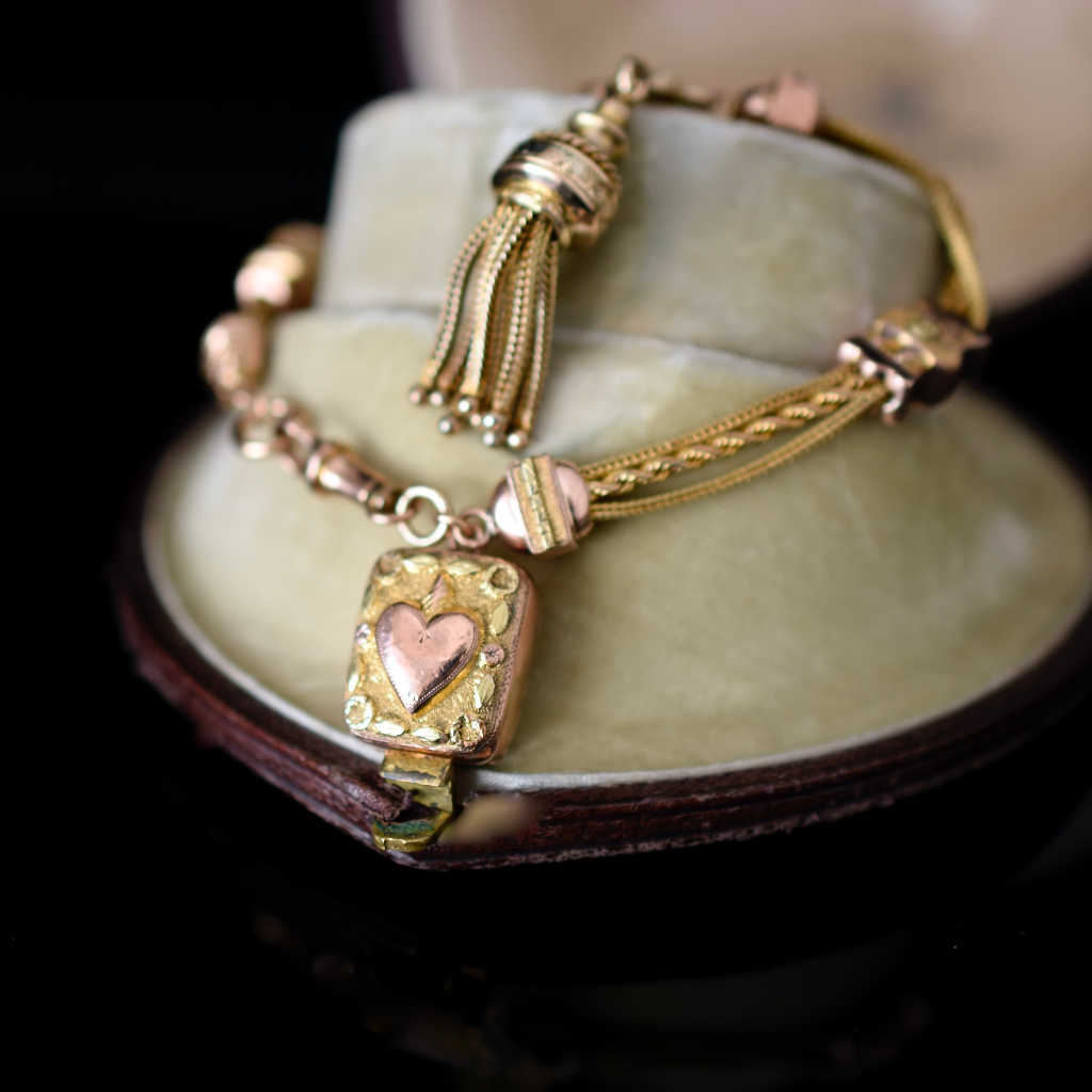 Victorian 9ct Yellow/Rose Gold And Gold Cased Albertina Circa 1880