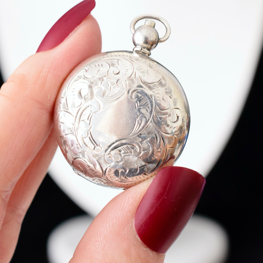 Antique Edwardian Sterling Silver Sovereign Case - Birmingham 1910