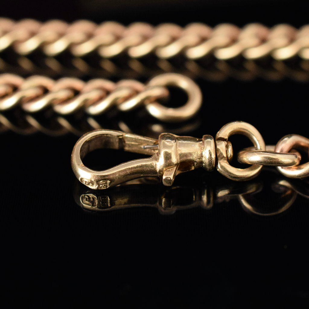 Modern Heavy 9ct Yellow Gold Curblink Chain 44.7 Grams
