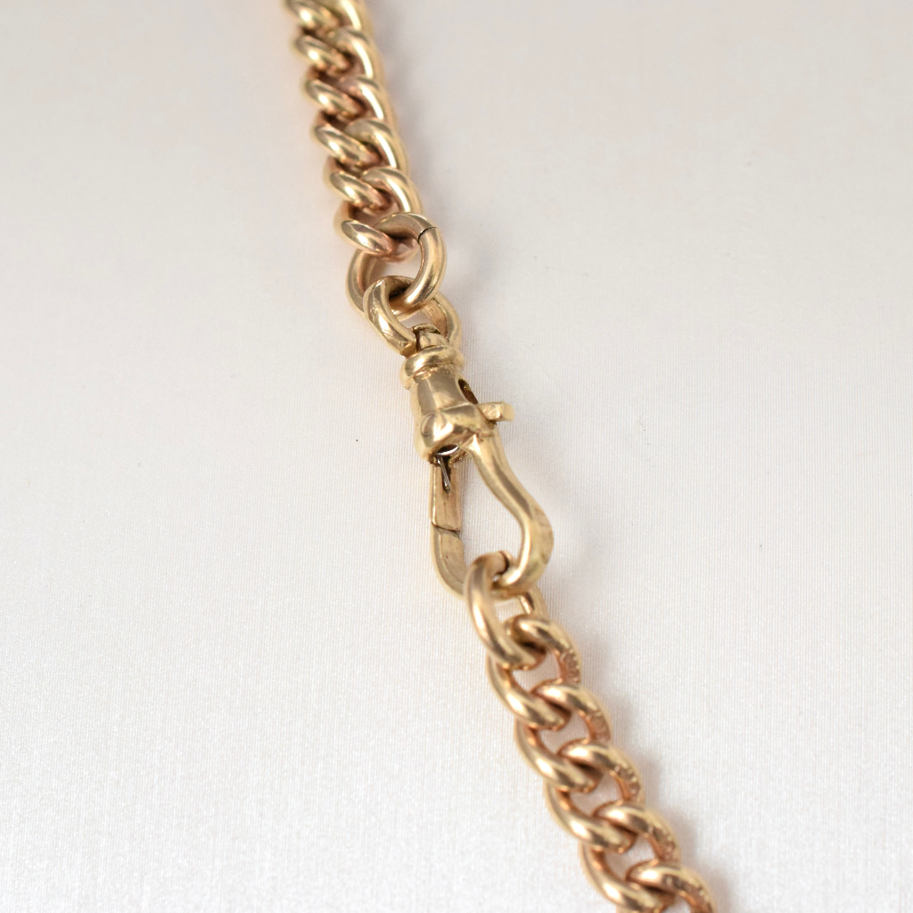 Modern Heavy 9ct Yellow Gold Curblink Chain 44.7 Grams