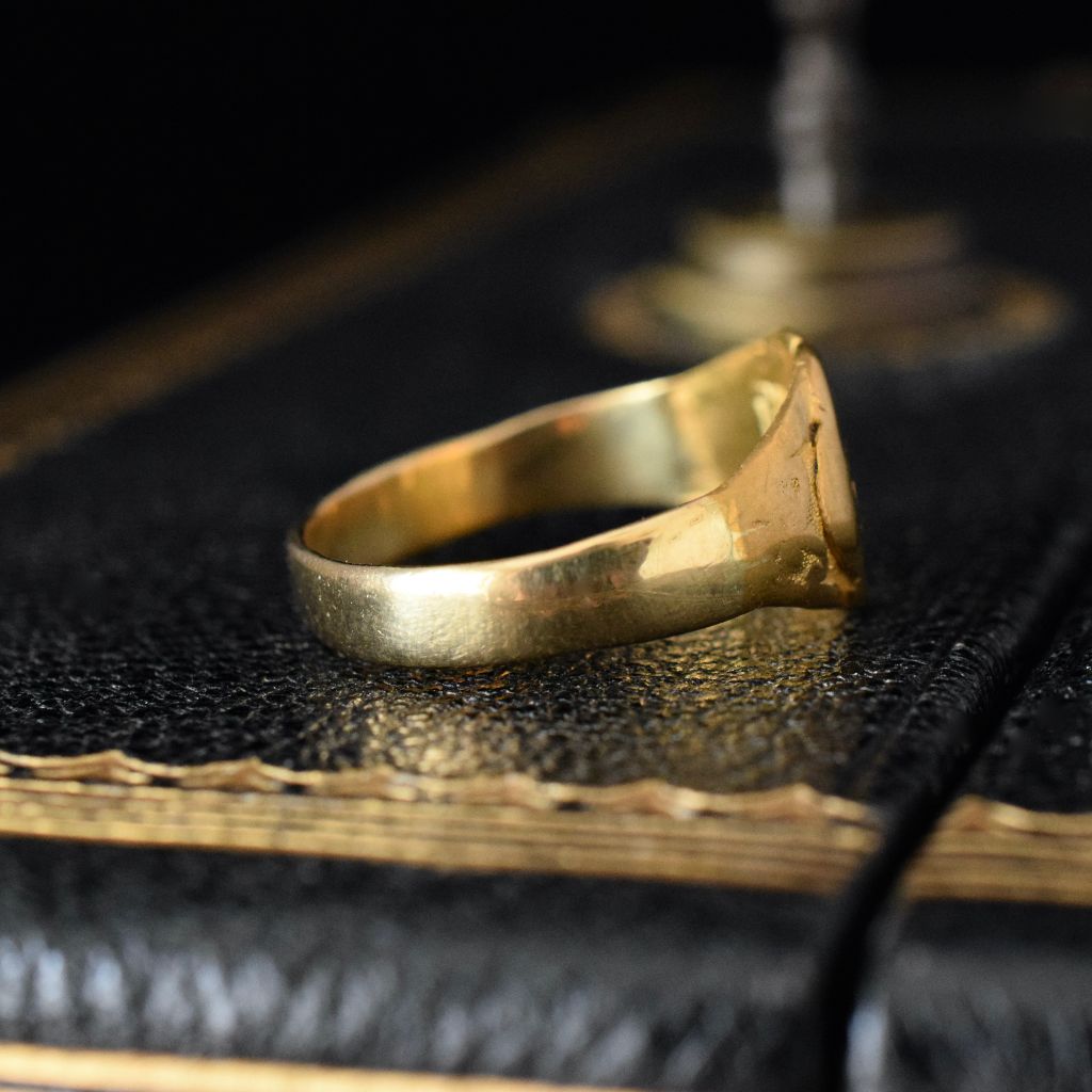 Antique High Carat ‘Ancient Ruyi Symbol’ Signet Ring - 22ct And 18ct