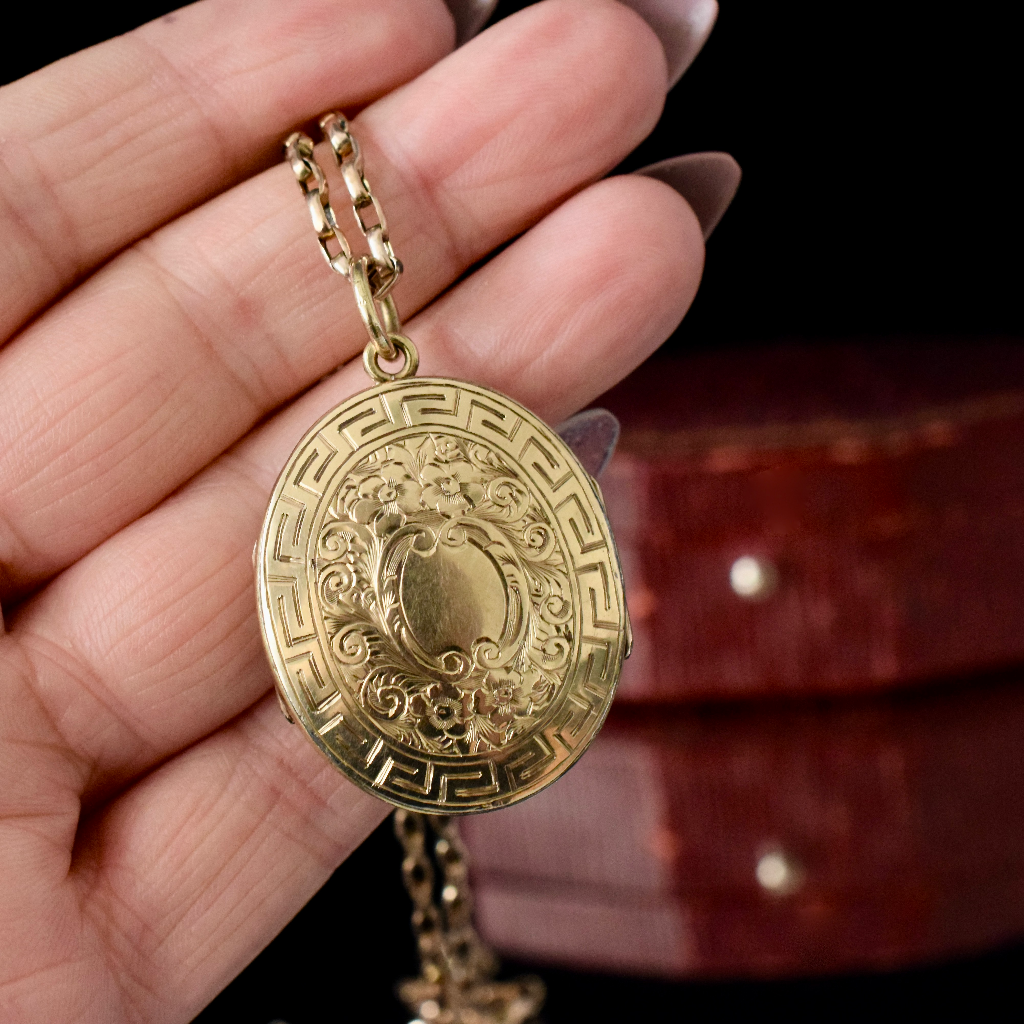 Antique Victorian ‘Gold Filled’ Folding Locket Circa 1880