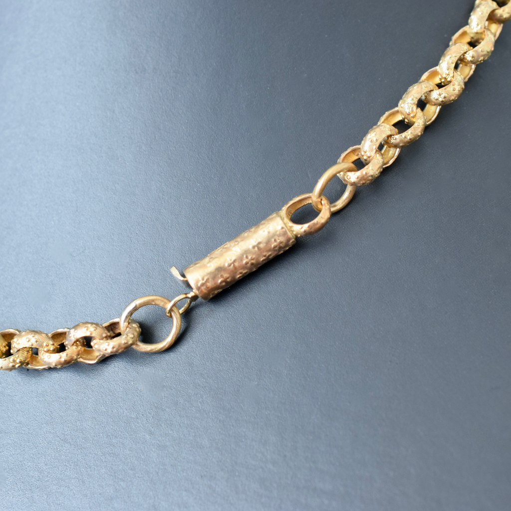 Georgian / Early Victorian Gold Gilt Pinchbeck Chain Circa 1830