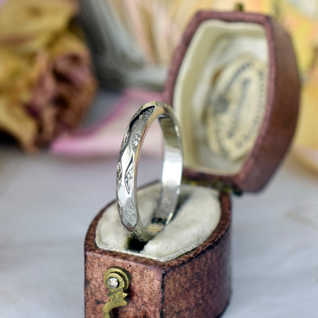 Vintage Australian 18ct White Gold ‘Rodd - Apex’ ring circa 1940’s