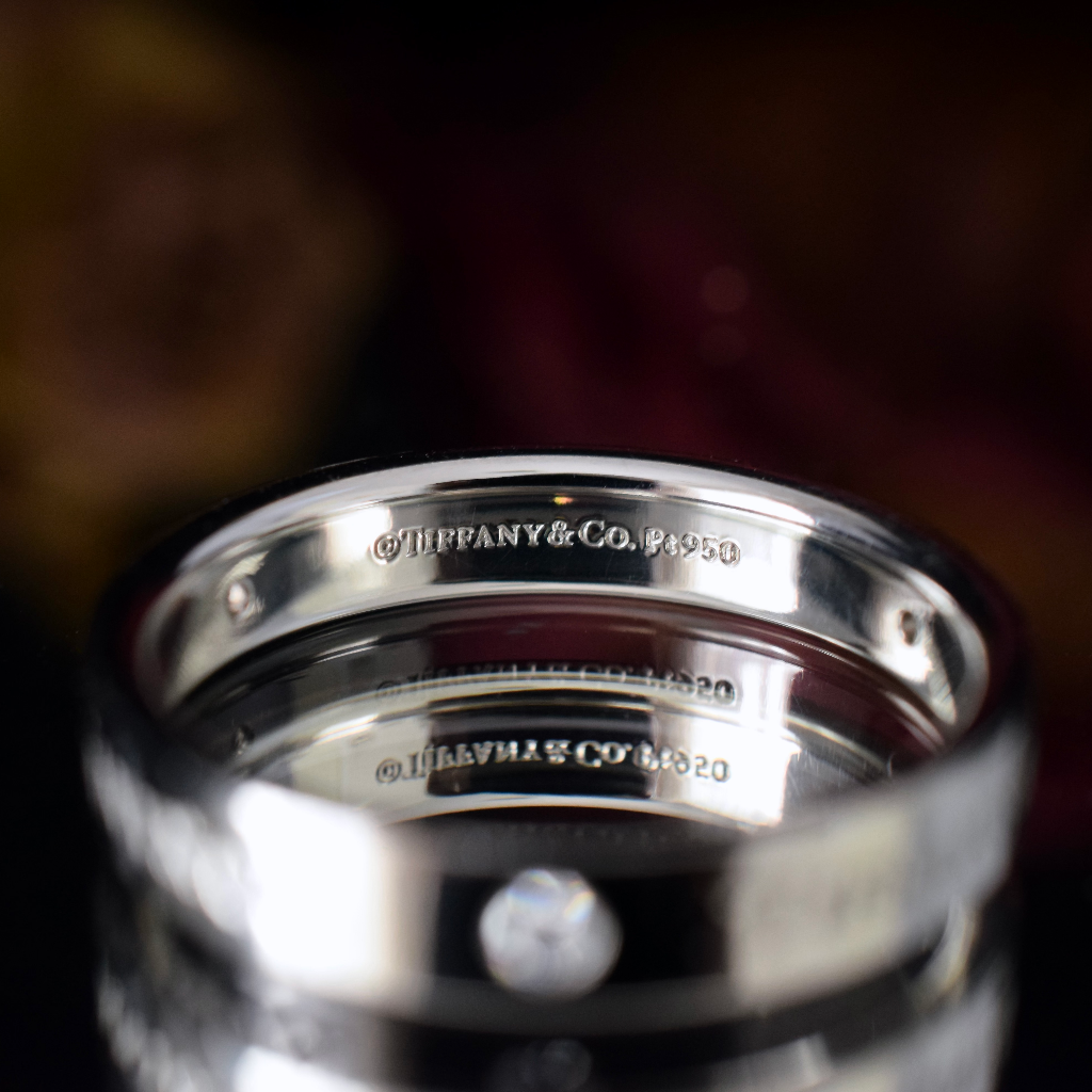 Tiffany & Co. Platinum And Diamond Wedding Ring