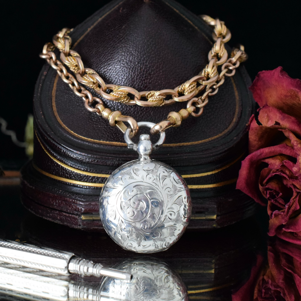 Antique Sterling Silver Sovereign Case By Samuel M Levi - Birmingham 1906