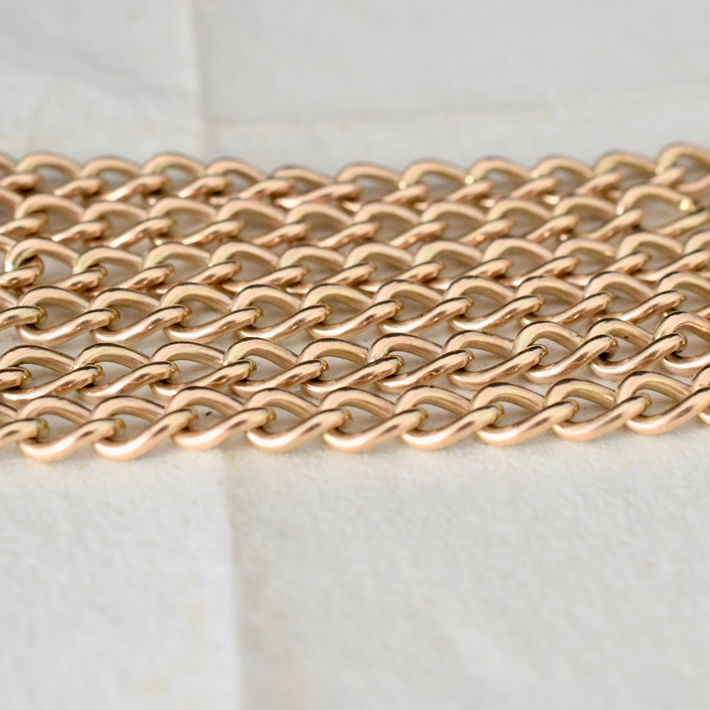 Vintage/Modern 9ct Yellow Gold 72cm Long Chain With T-Bar