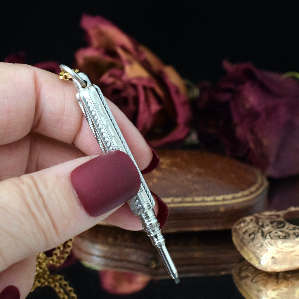 Antique late Victorian Early Edwardian Miniature Propelling Pencil