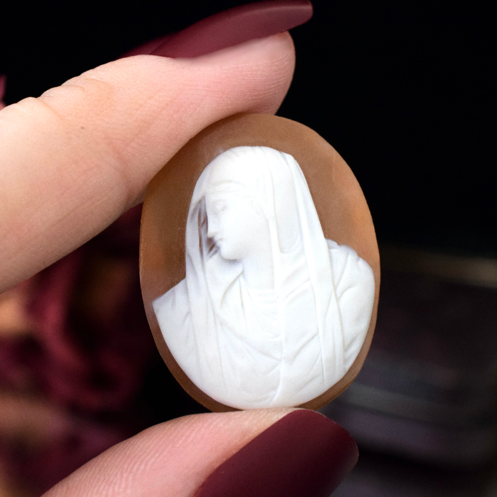 Antique/Vintage Boxed - Un-Set Shell Cameo