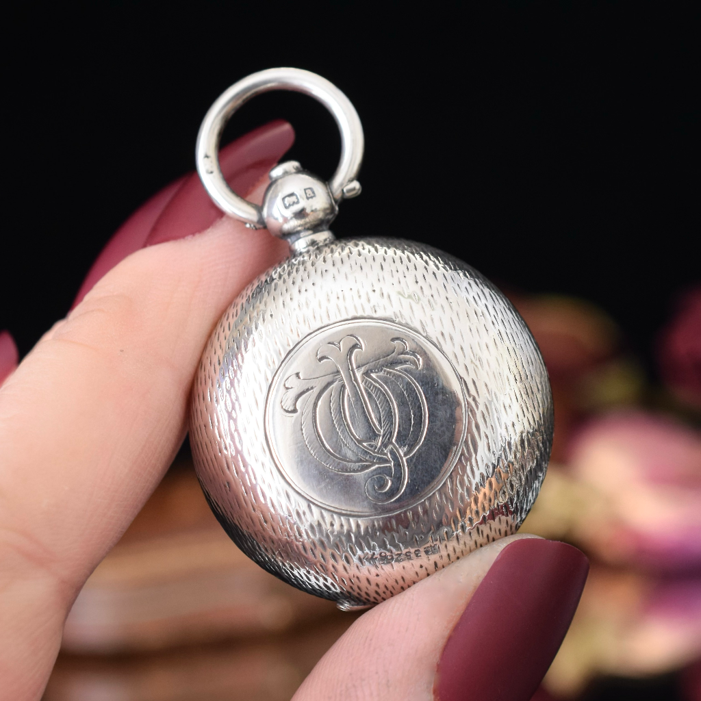 Antique Sterling Silver Sovereign Case By Horton & Allday - Birmingham 1900