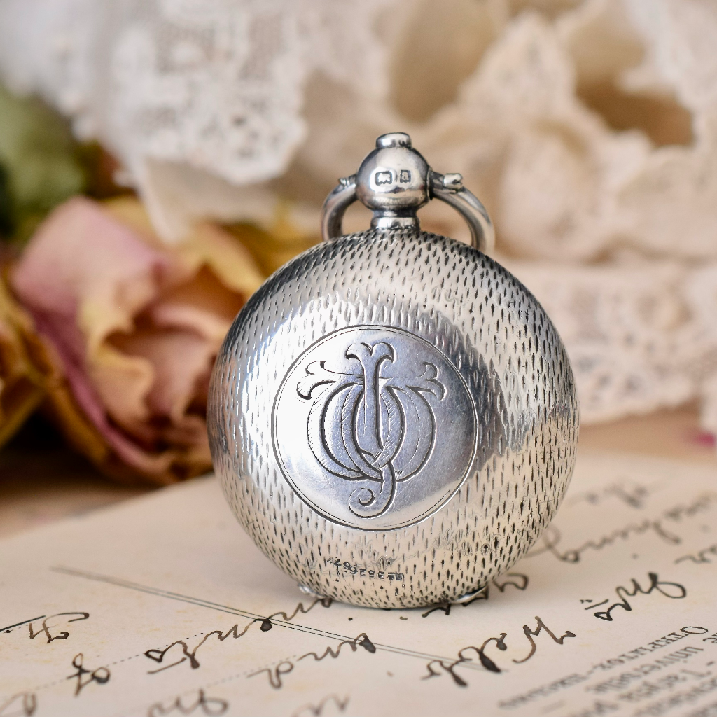 Antique Sterling Silver Sovereign Case By Horton & Allday - Birmingham 1900