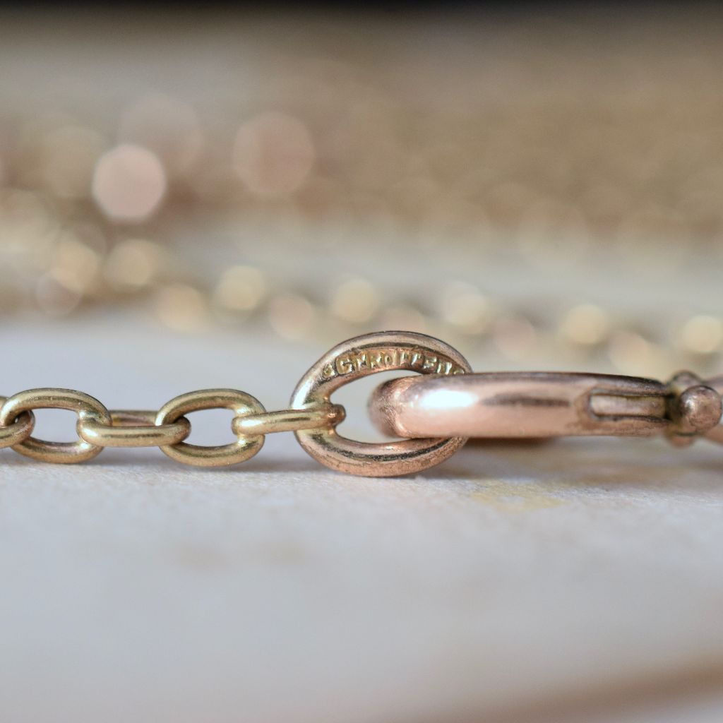Vintage 9ct **Rolled Gold** Long Guard / Muff Chain Circa 1930