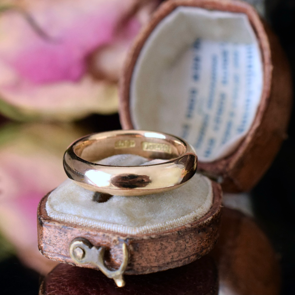 Antique Australian 18ct Yellow Gold Band By Ingram Bros. Circa 1920