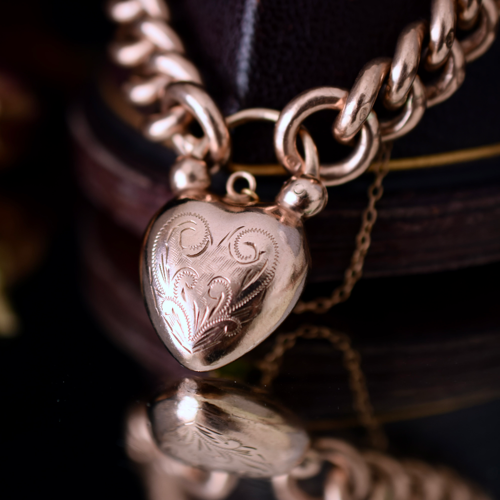 Vintage ‘Gold Filled’ AND 9ct Rose Gold Padlock Bracelet - 70 Grams