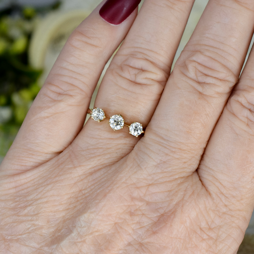Antique Australian 18ct Yellow Gold And Diamond Ring By ‘Wendt’ Circa 1935 Independent Valuation Included For $5,400 AUD