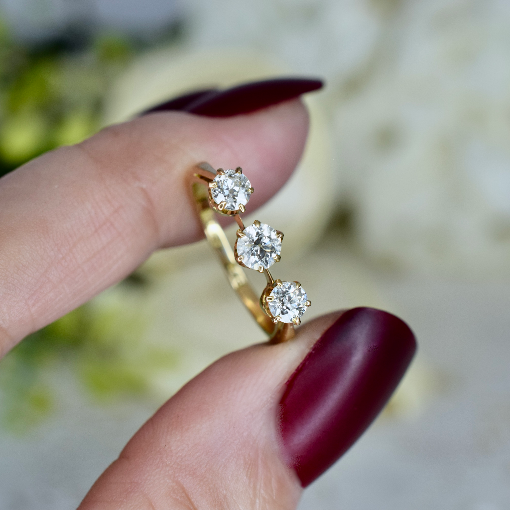 Antique Australian 18ct Yellow Gold And Diamond Ring By ‘Wendt’ Circa 1935 Independent Valuation Included For $5,400 AUD