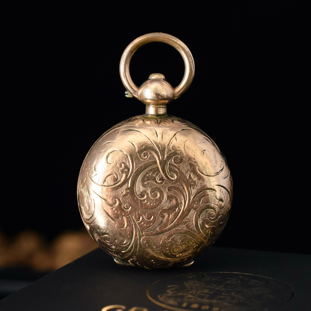 Edwardian Gold Cased Sovereign Case Made in England by Dennison Watch Case Co Circa 1910