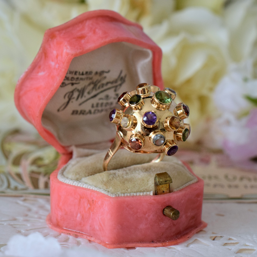 18ct Yellow Gold Mid 20th Century 'Sputnik' Ring by H Stern Circa 1950’s
