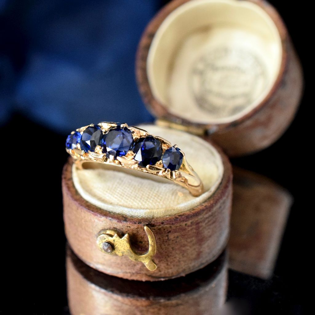 Antique Australian 18ct Yellow Gold Natural Sapphire Ring Circa 1905 (Independent Valuation Included In Purchase For $4050.00)