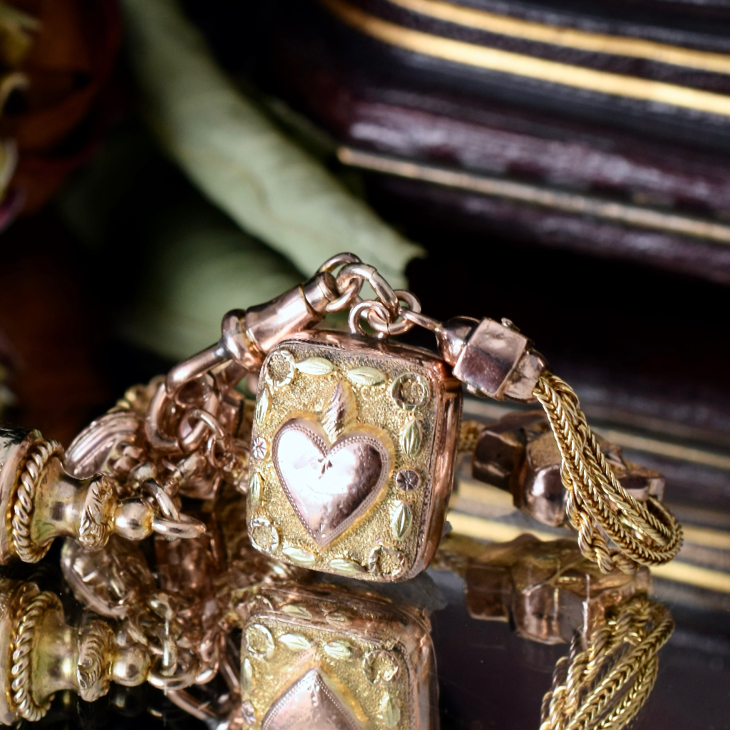 Victorian 9ct Yellow/Rose Gold And Gold Cased Albertina Circa 1880