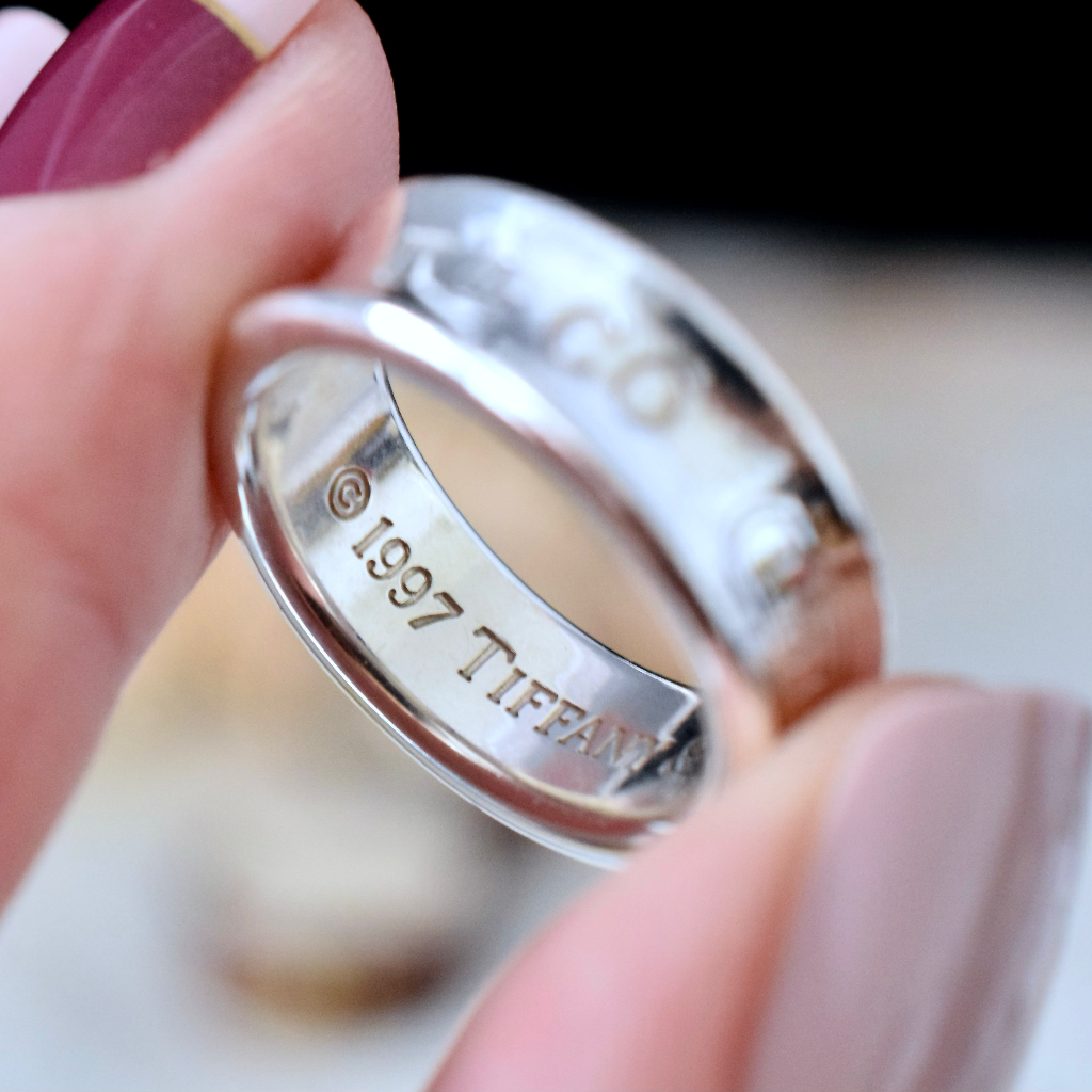 Sterling Silver Tiffany & Co. ‘1837’ Ring