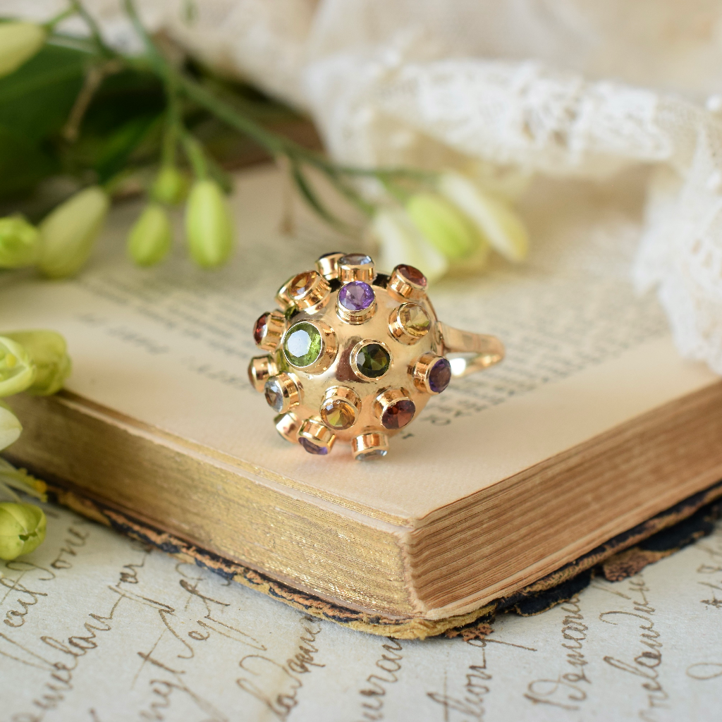 18ct Yellow Gold Mid 20th Century 'Sputnik' Ring by H Stern Circa 1950’s