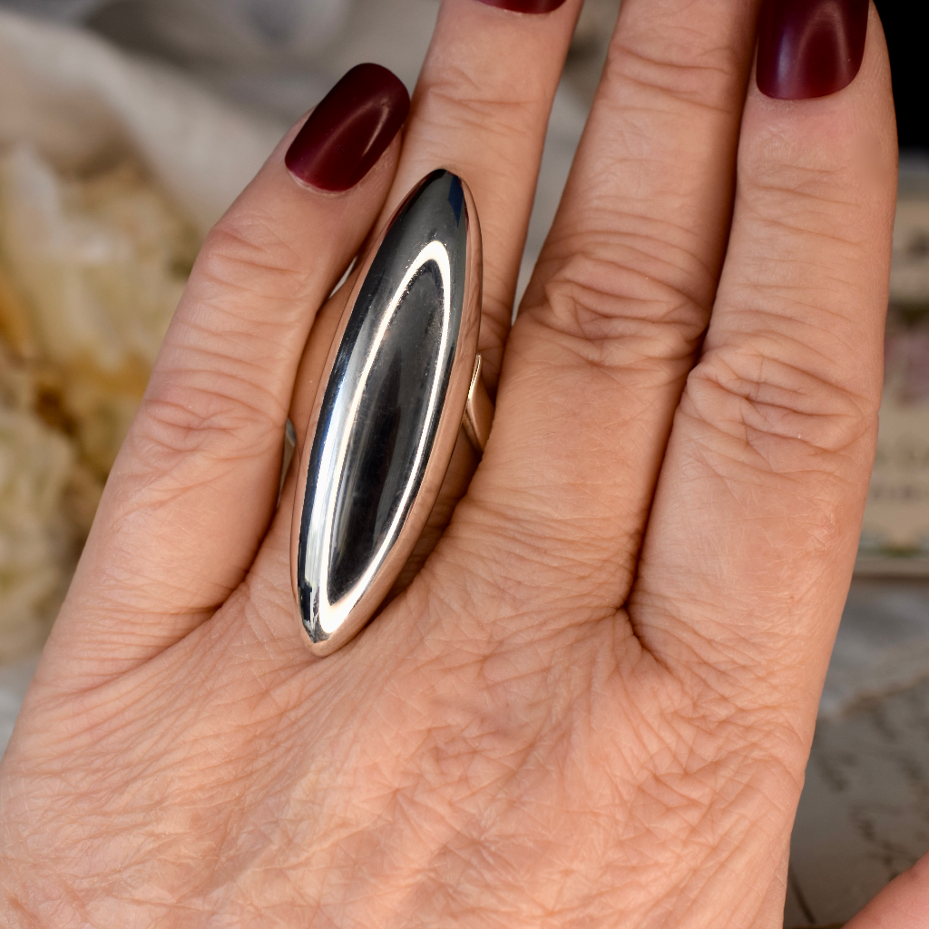 Georg Jensen Sterling Silver Ring 20 Grams (No Longer In Production)
