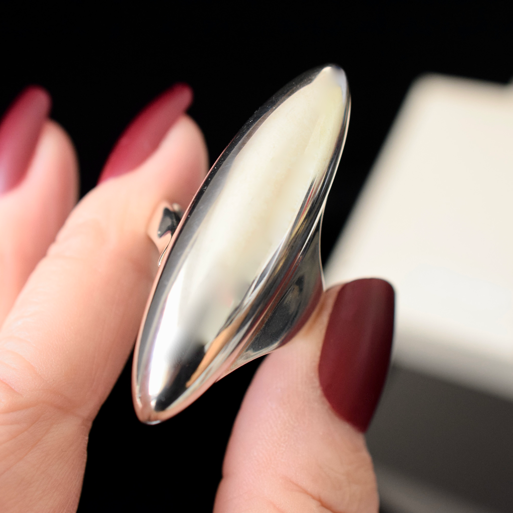Georg Jensen Sterling Silver Ring 20 Grams (No Longer In Production)