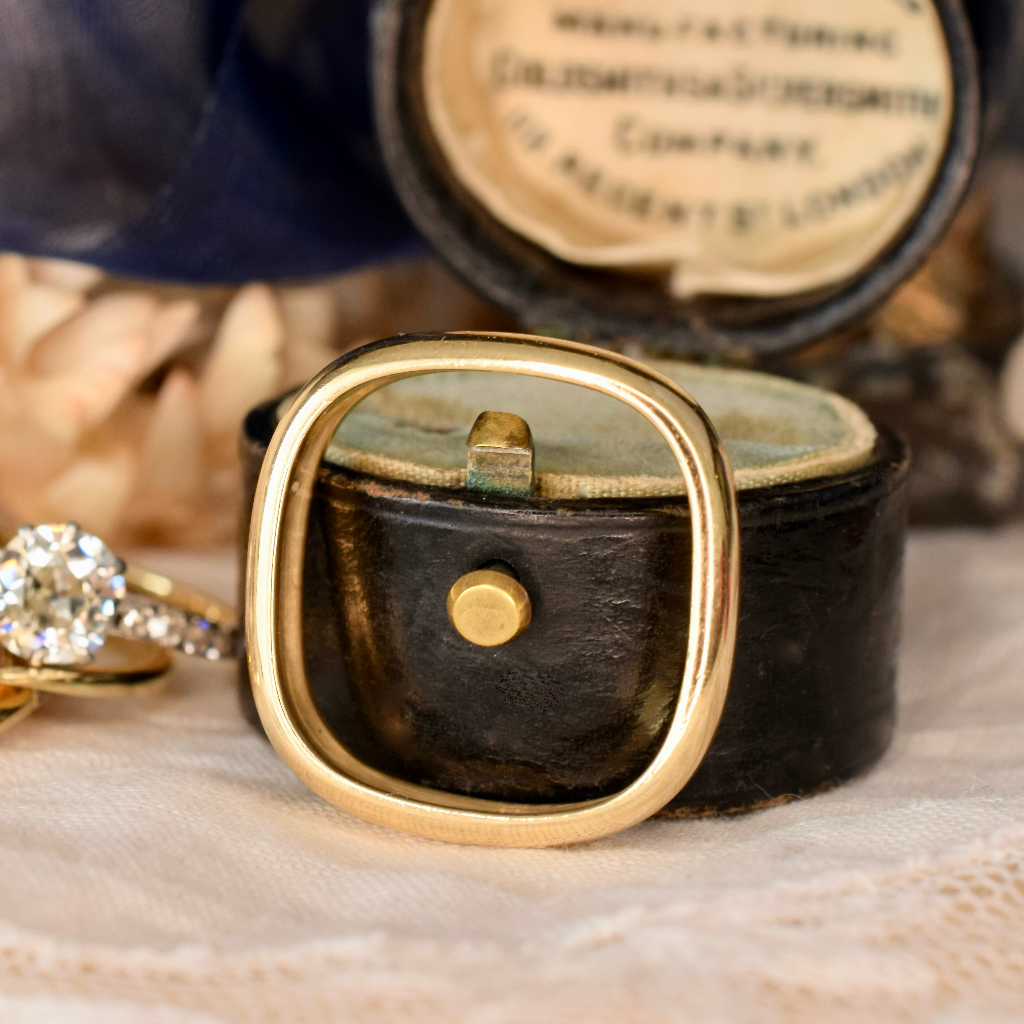 Modern 18ct Yellow Gold ‘U’ Shaped Ring