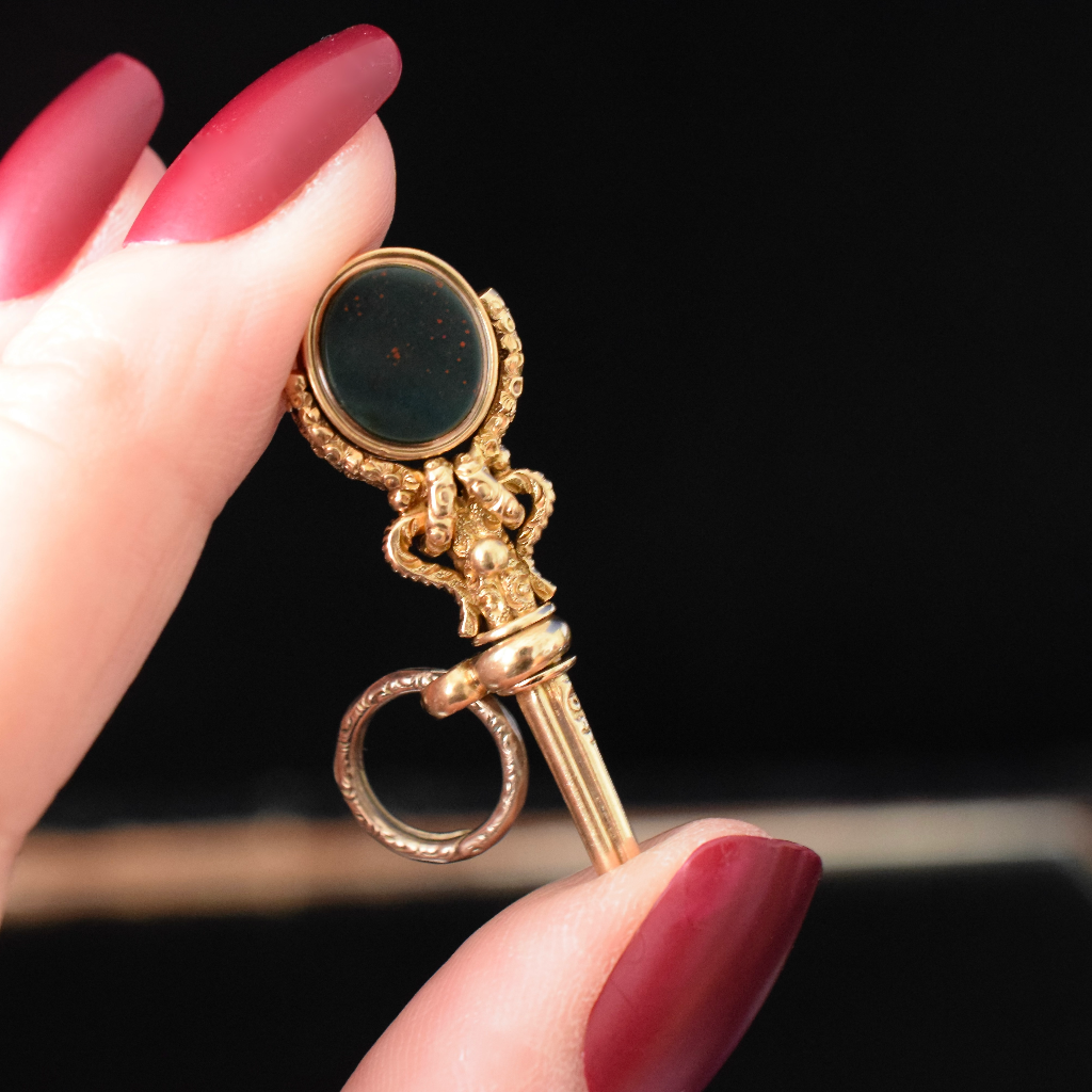 Late Georgian/Early Victorian 15ct Gold Fancy Swivel Fob Watch Key Pendant Circa 1840