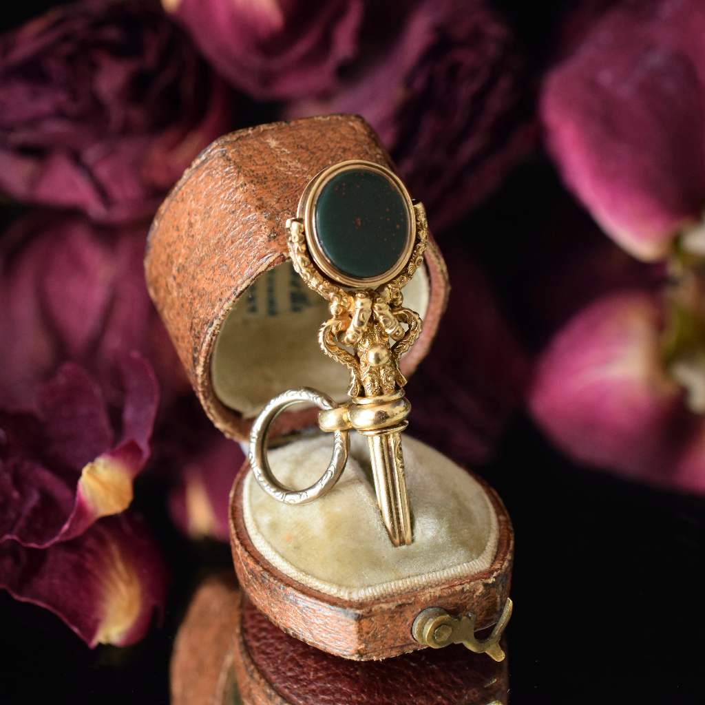 Late Georgian/Early Victorian 15ct Gold Fancy Swivel Fob Watch Key Pendant Circa 1840