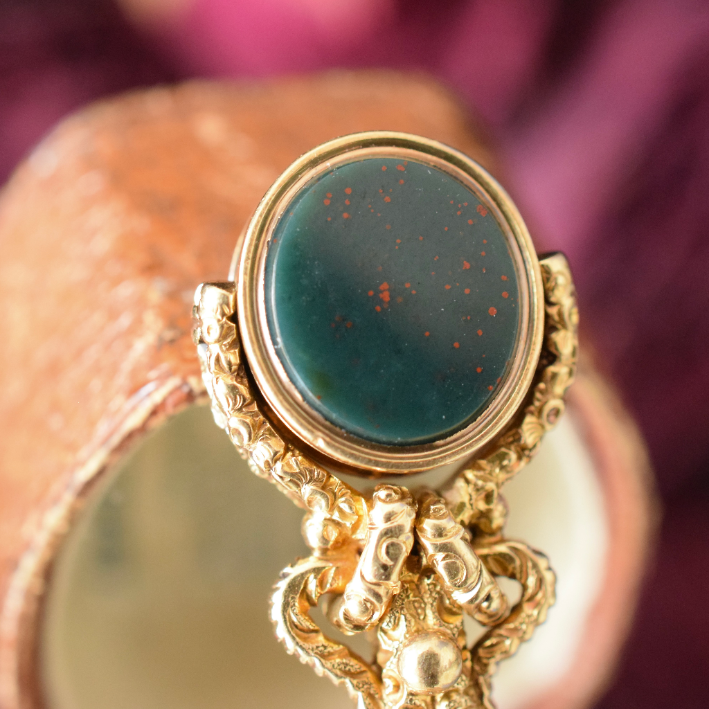 Late Georgian/Early Victorian 15ct Gold Fancy Swivel Fob Watch Key Pendant Circa 1840
