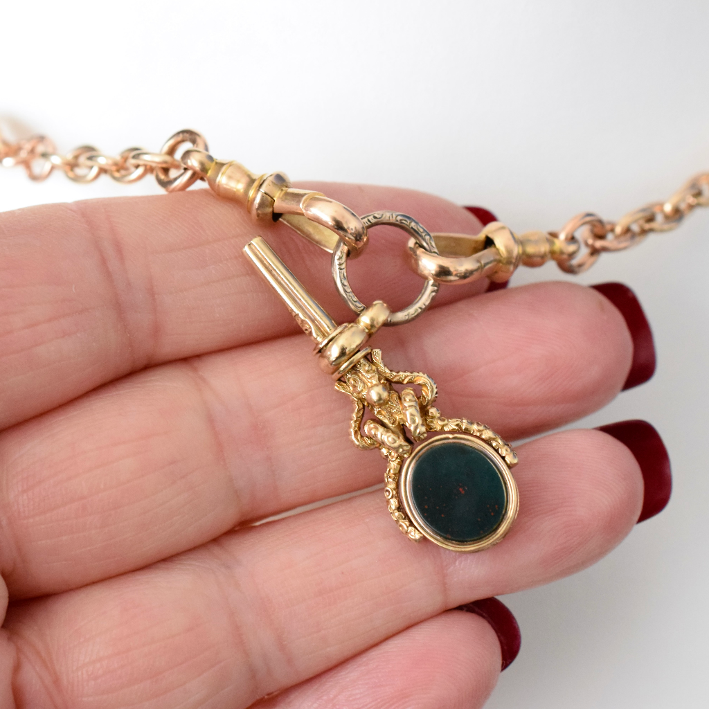 Late Georgian/Early Victorian 15ct Gold Fancy Swivel Fob Watch Key Pendant Circa 1840