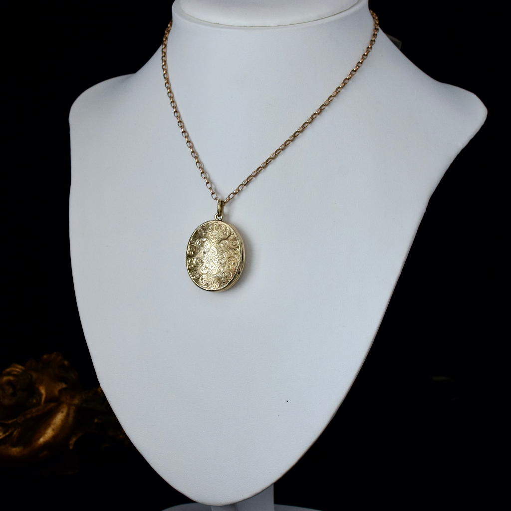 Antique Victorian ‘Gold Filled’ Folding Locket Circa 1880