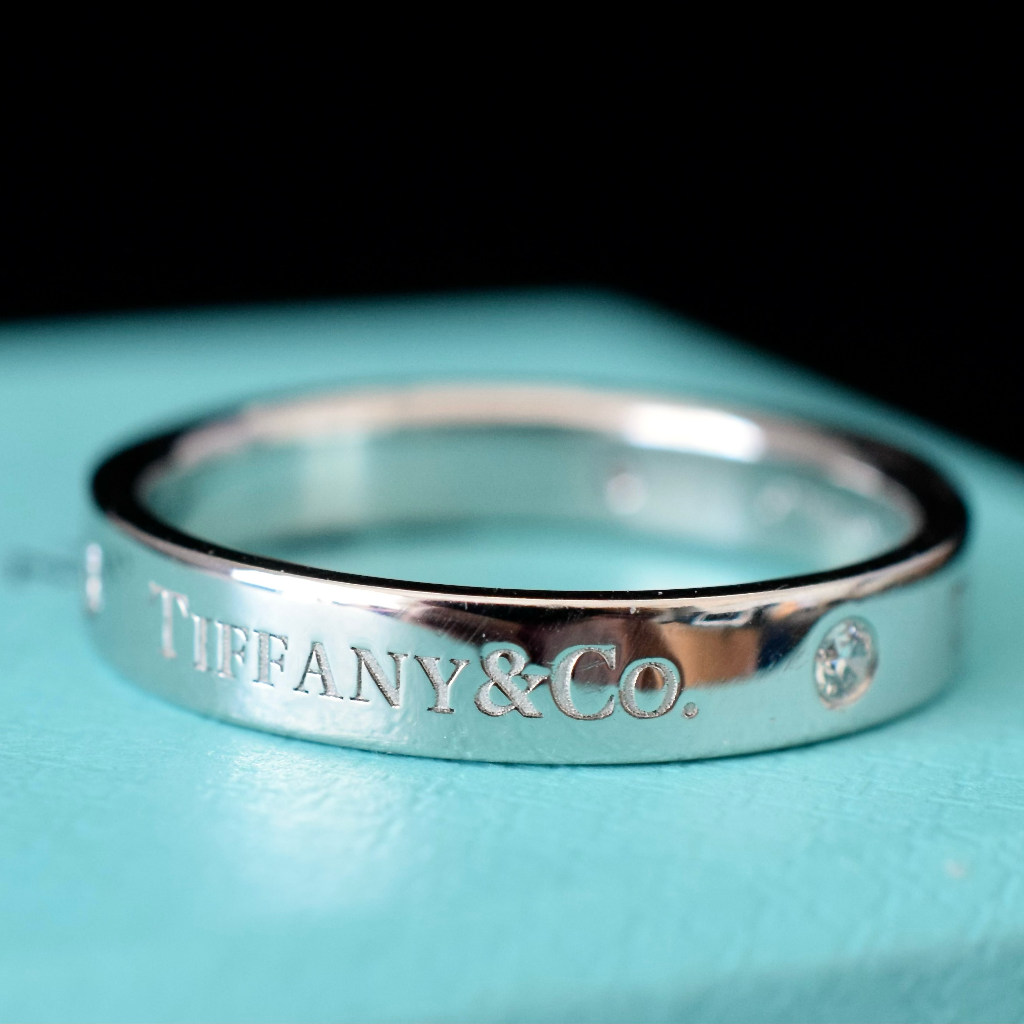 Tiffany & Co. Platinum And Diamond Wedding Ring