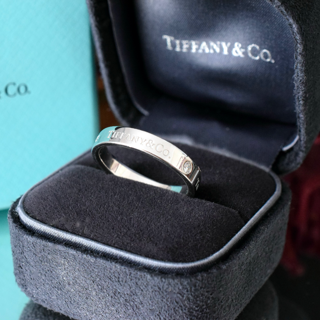Tiffany & Co. Platinum And Diamond Wedding Ring