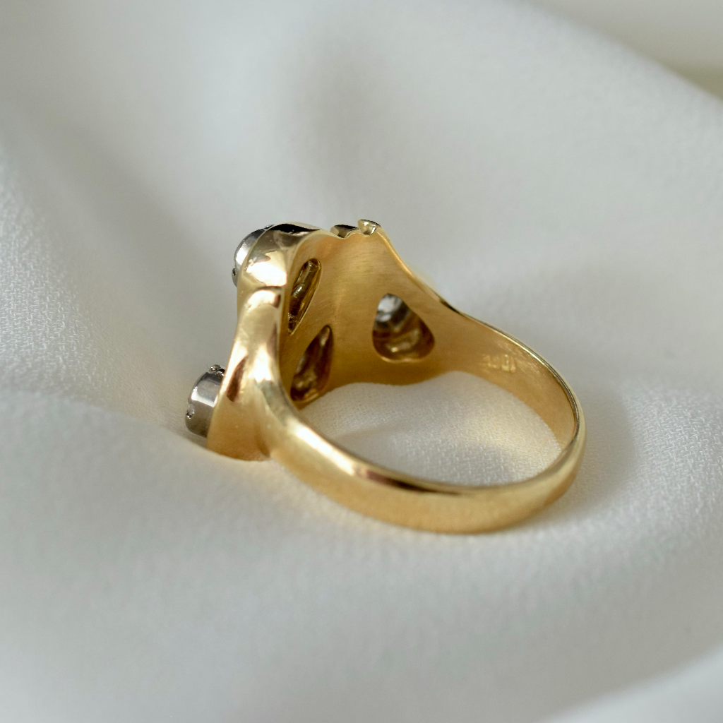 Modern 18ct Yellow Gold Diamond Ring 1.00ct Valuation Included In Purchase For $6,000