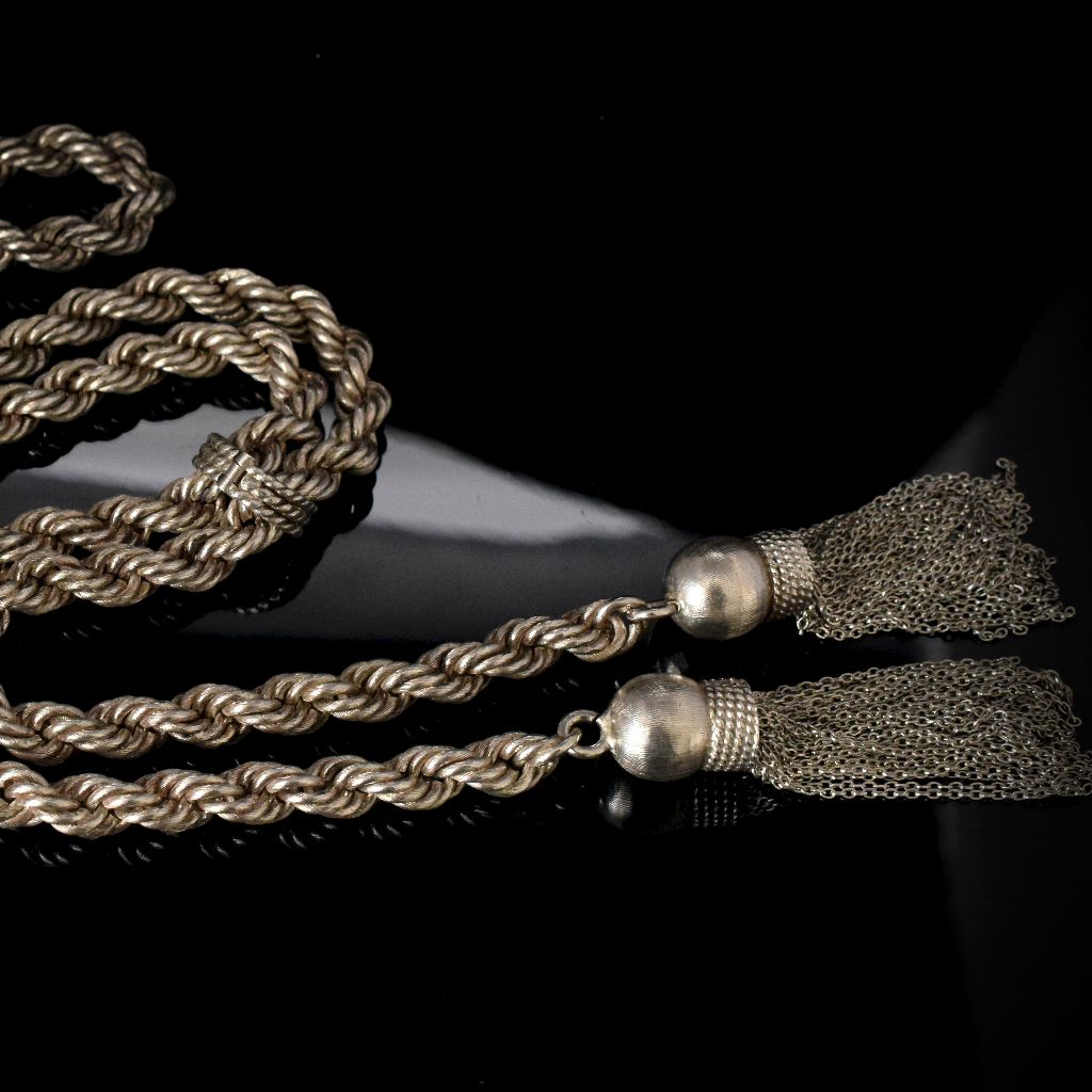 Huge Retro Sterling Silver ‘Lariat’ By Alfredo Villasana 208.6 Grams Circa 1950