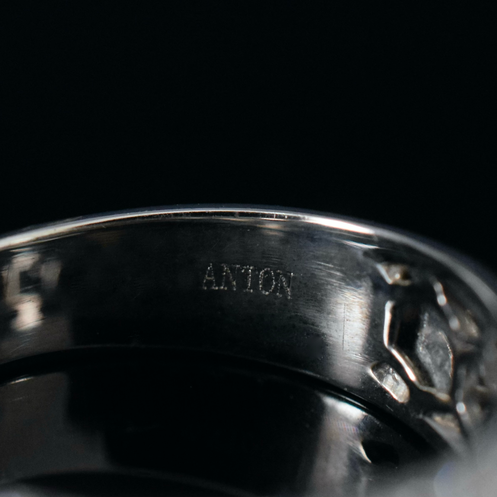 Modern 18ct White Gold Diamond Ring By ‘Anton’ TDW 2.00CT Independent Valuation Included $5300.00 AUD