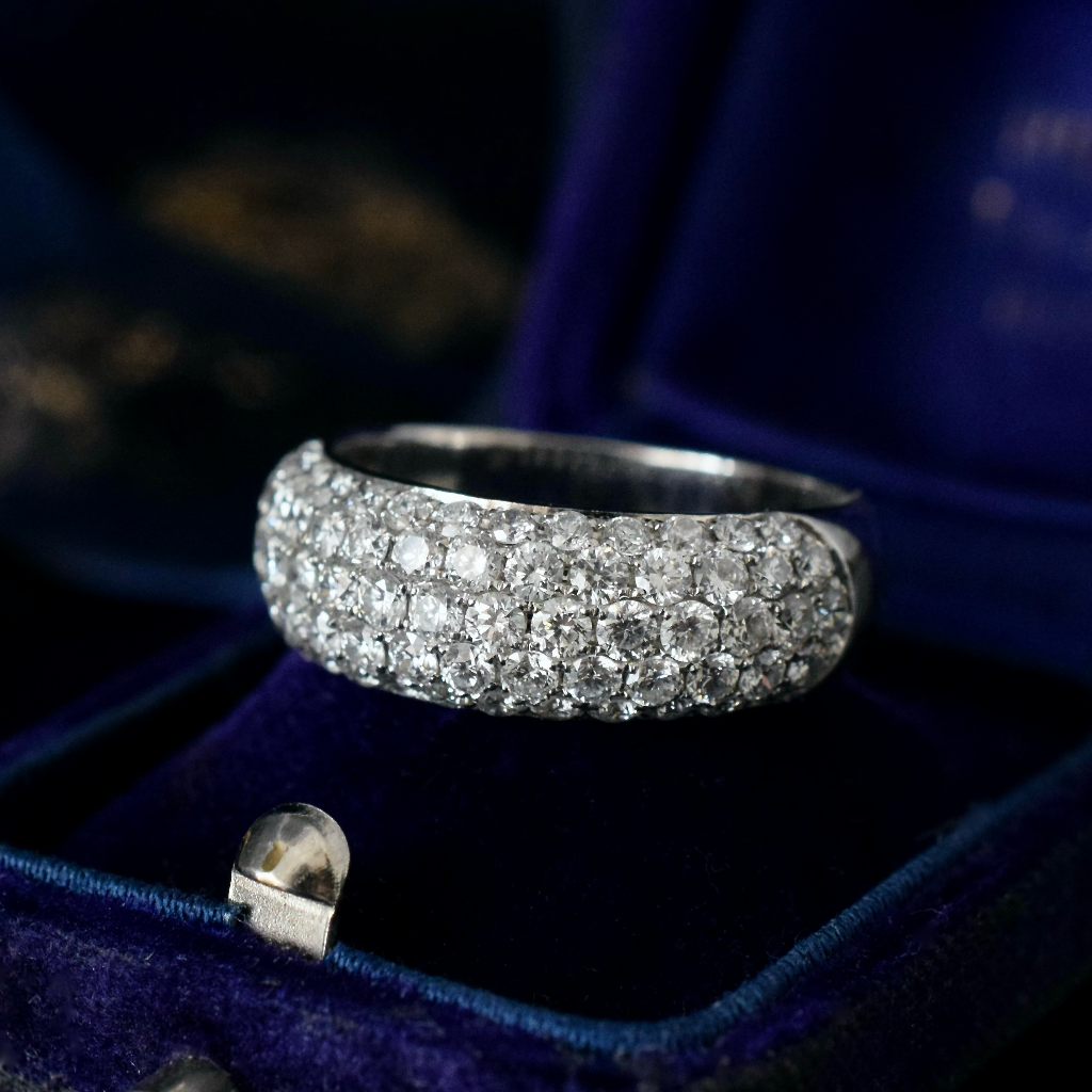 Modern 18ct White Gold Diamond Ring By ‘Anton’ TDW 2.00CT Independent Valuation Included $5300.00 AUD