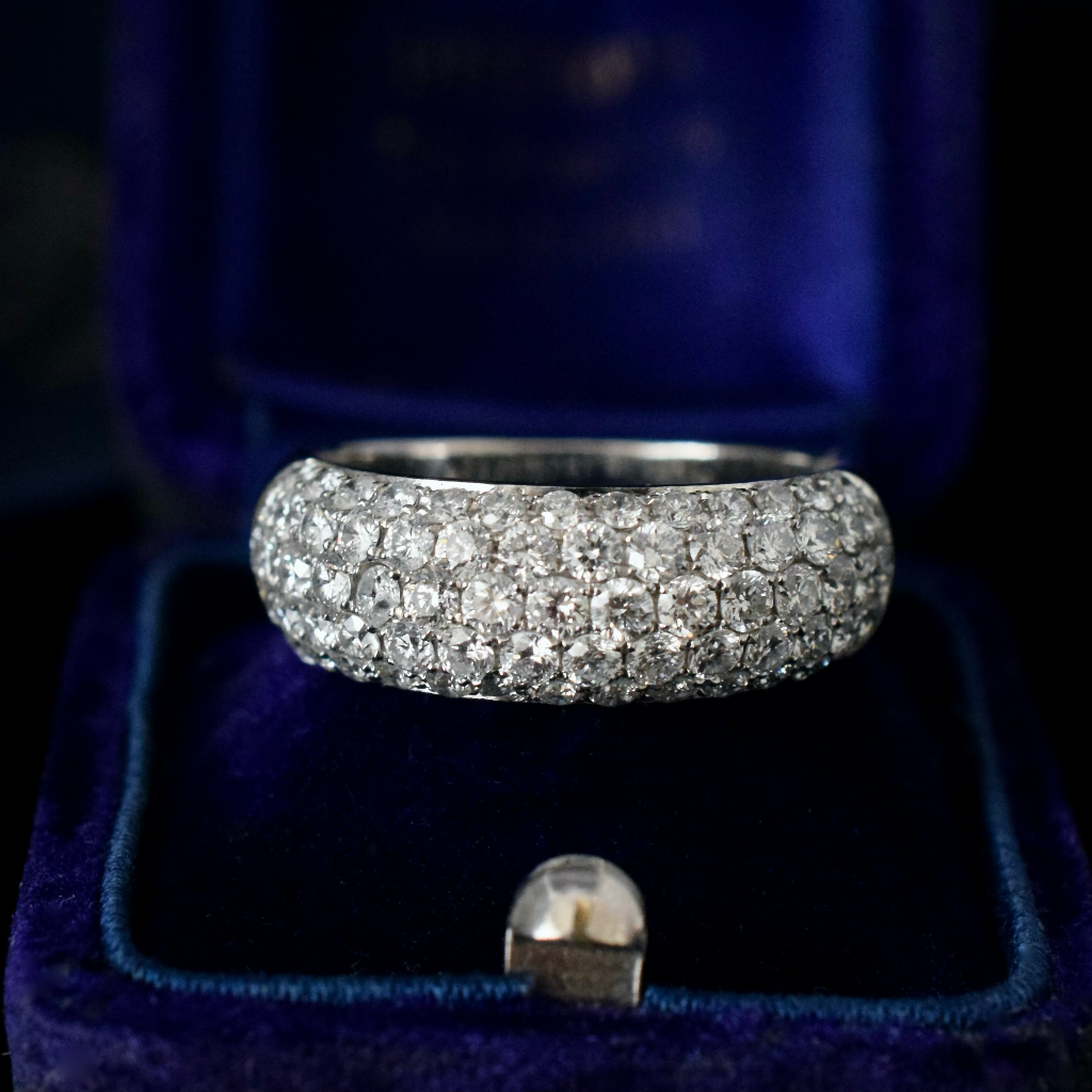 Modern 18ct White Gold Diamond Ring By ‘Anton’ TDW 2.00CT Independent Valuation Included $5300.00 AUD