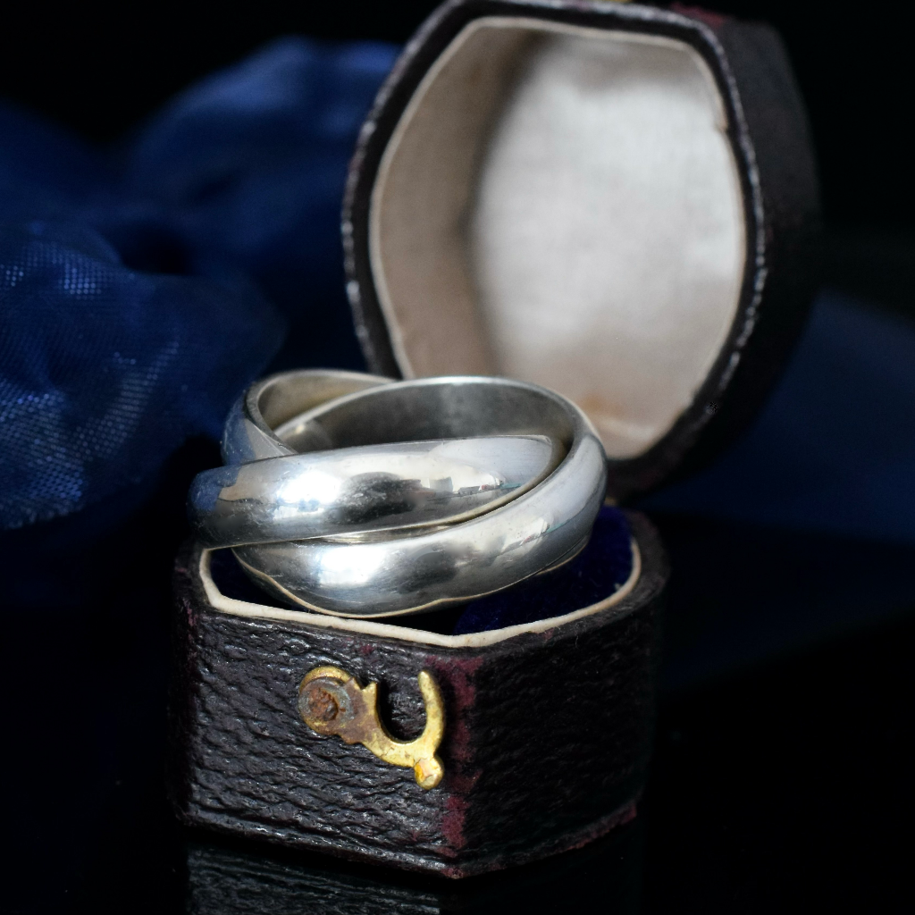 Vintage Sterling Silver Russian Wedding Ring 12.7 Grams