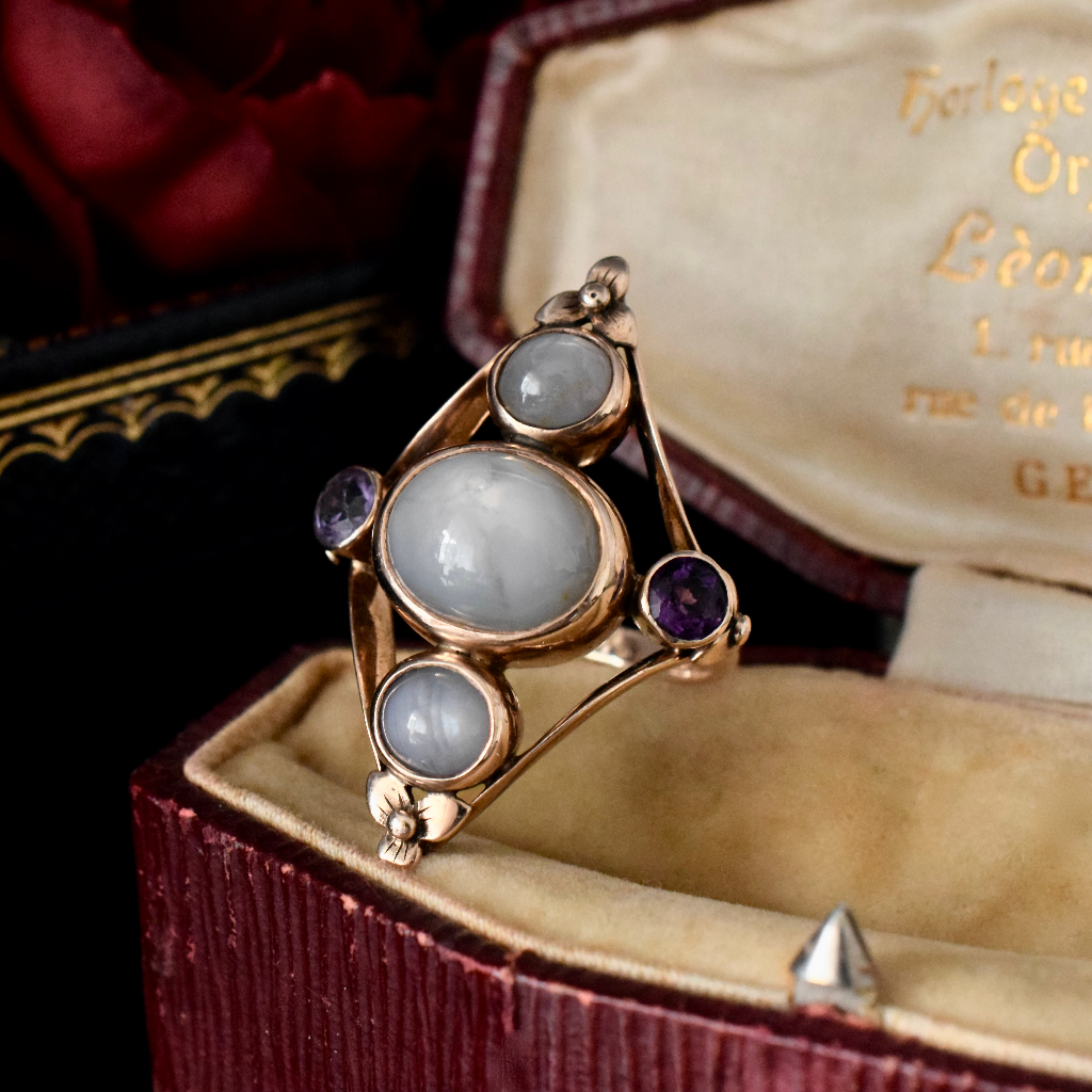 Antique/Vintage 9ct Rose Gold Natural Star Sapphire Ring Included In Purchase Independent Valuation For $7850 AUD