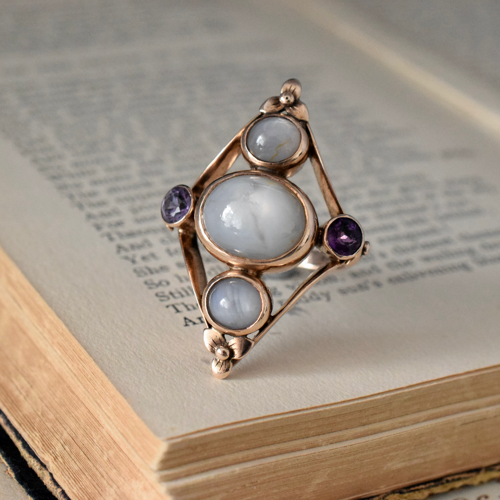 Antique/Vintage 9ct Rose Gold Natural Star Sapphire Ring Included In Purchase Independent Valuation For $7850 AUD