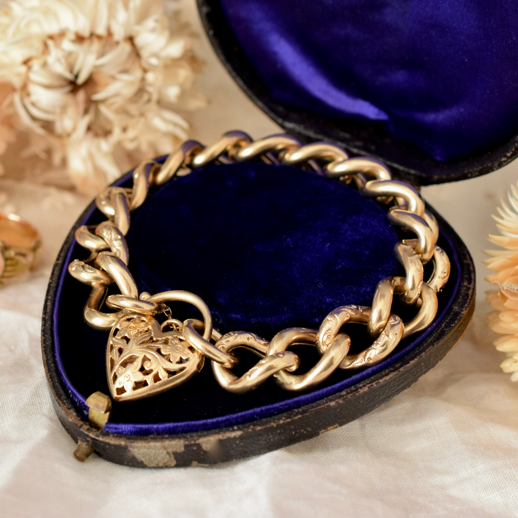 Vintage 9ct Yellow Gold ’Day And Night’ Bracelet 29.79 Grams