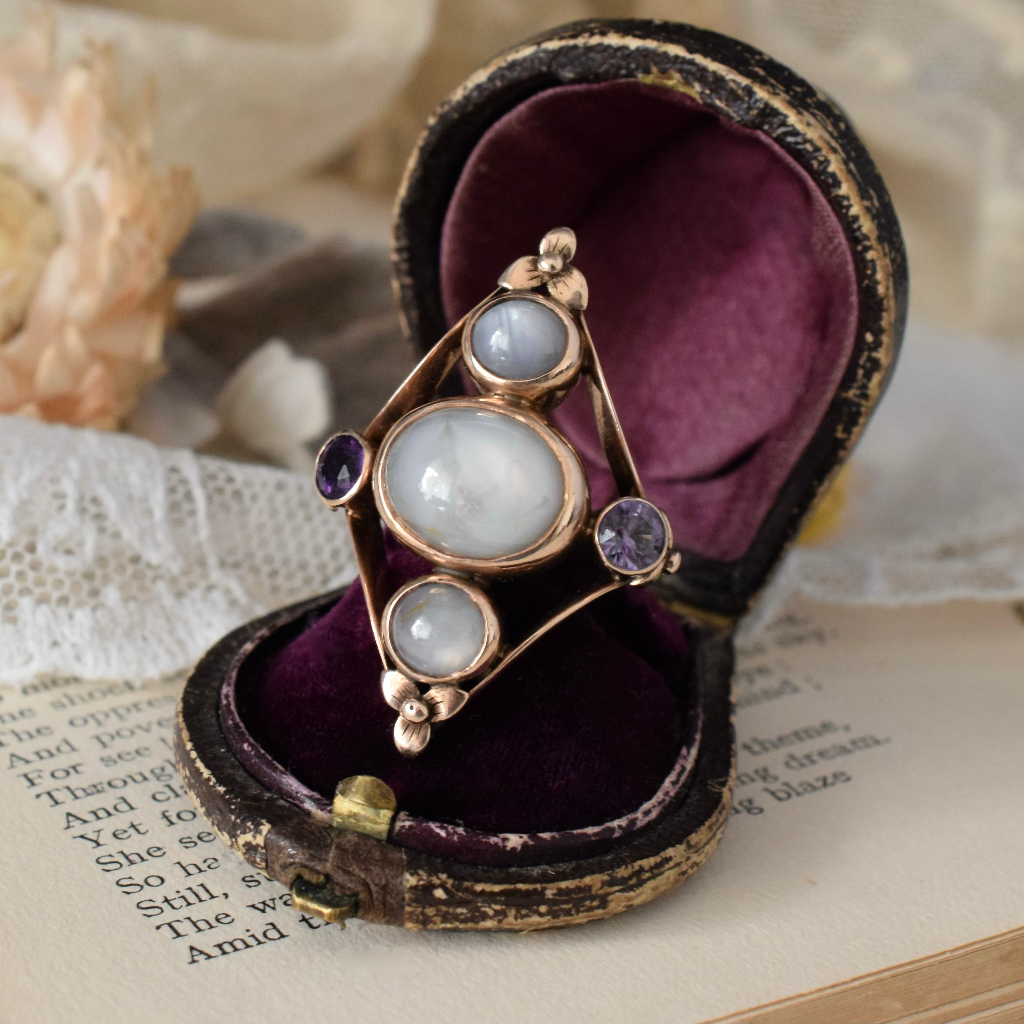 Antique/Vintage 9ct Rose Gold Natural Star Sapphire Ring Included In Purchase Independent Valuation For $7850 AUD