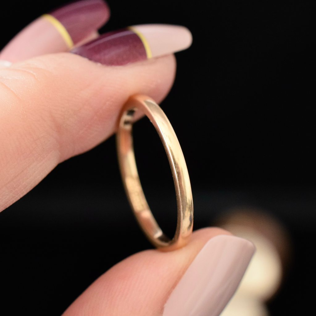 Antique Australian 15ct Yellow Gold Ring By Larard Brothers Circa 1915