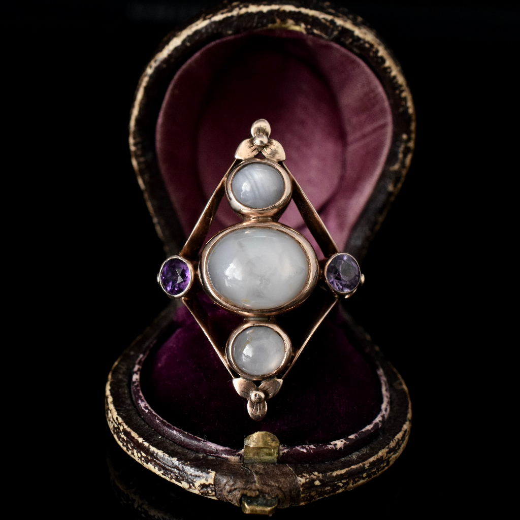 Antique/Vintage 9ct Rose Gold Natural Star Sapphire Ring Included In Purchase Independent Valuation For $7850 AUD