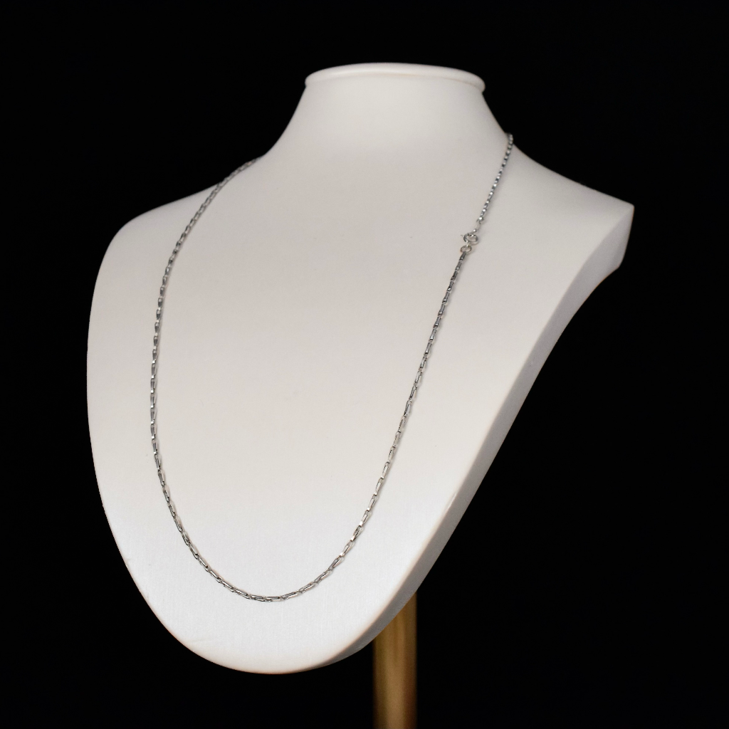 Modern Solid Platinum ‘Plat’ Chain 8.87 Grams