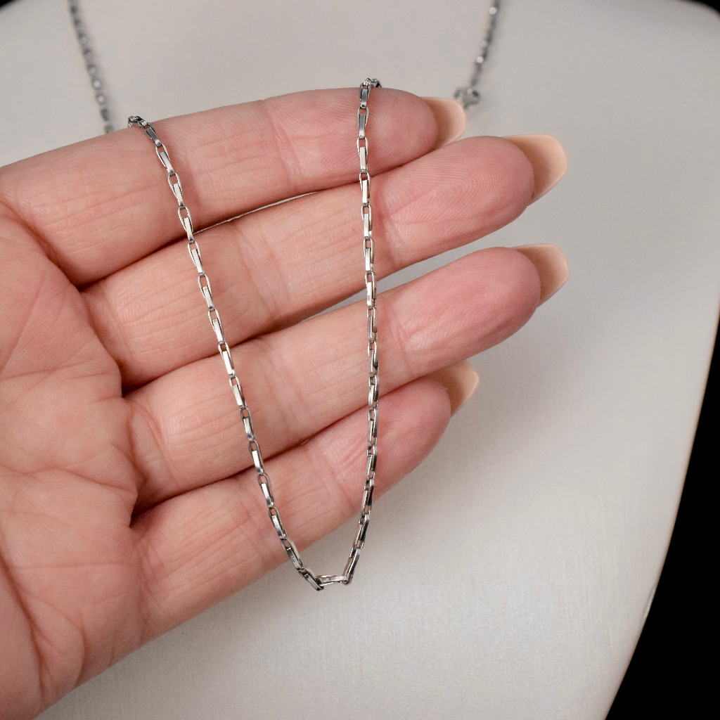 Modern Solid Platinum ‘Plat’ Chain 8.87 Grams